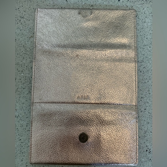 NWOT Able Debre leather wallet in metallic pink - Picture 5 of 8